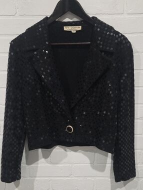 St. John Vintage Knit, Cropped Blazer